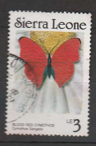 Sierra Leone Papillon  ( 1987 ) 3 Le