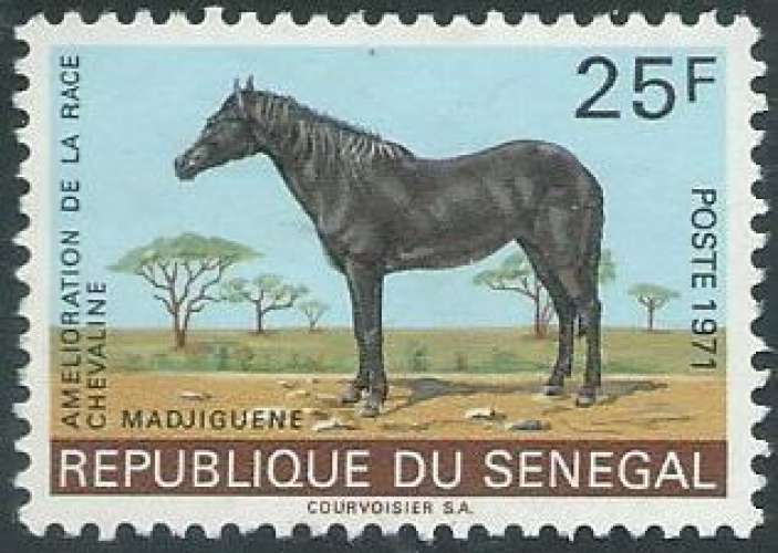 Sénégal - Y&T 0349 (**) - Chevaux -