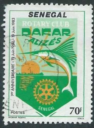 Sénégal - Y&T 0597 (o) - Rotary club -