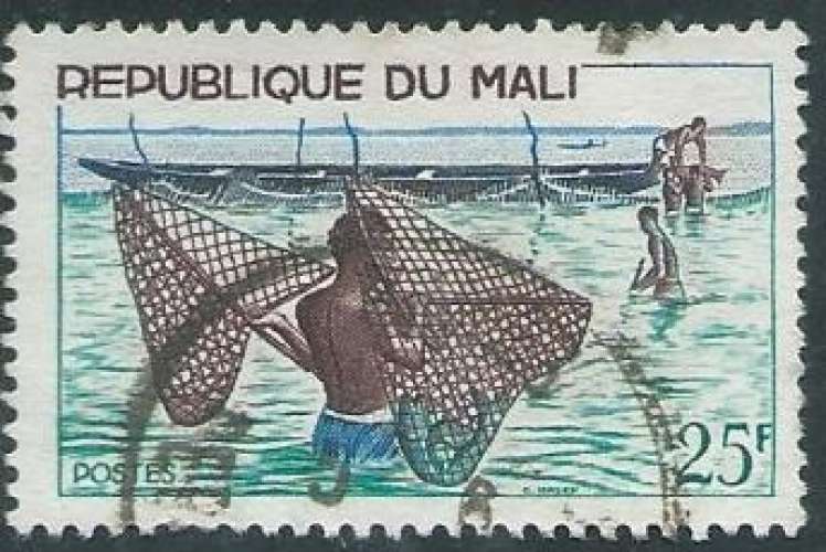 Mali - Y&T 0090 (o) - Pêche -