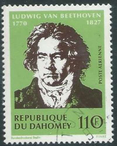 Dahomey - Poste Aérienne - Y&T 0133 (o) - Beethoven -