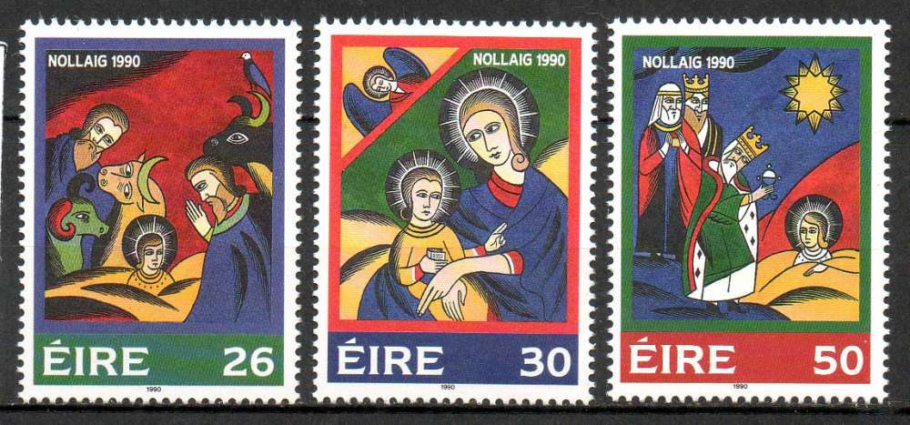 Irlande Yvert N°740 à 742 Neuf 1990 Noël  