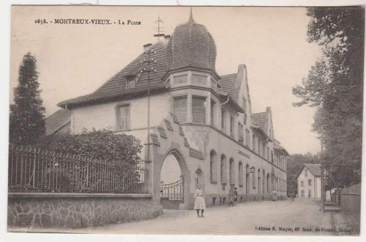 cpa  68 Montreux-Vieux  La Poste 