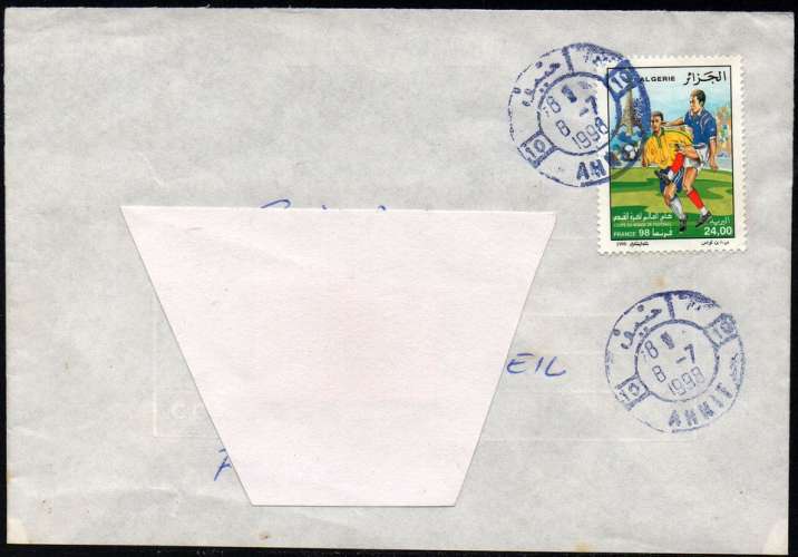 Algérie -Timbres sur lettre