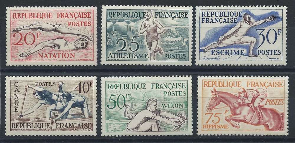 France N°960/65** (MNH) 1953 - J.O d'Helsinki