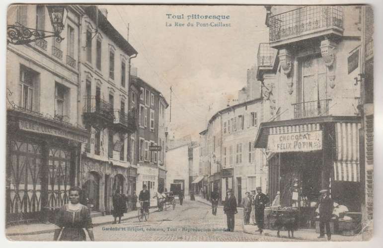 cpa 54 Toul Pittoresque la Rue Du Pont-Caillant 