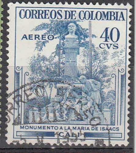 Colombie 1954  Y&T  PA 244  oblitéré  