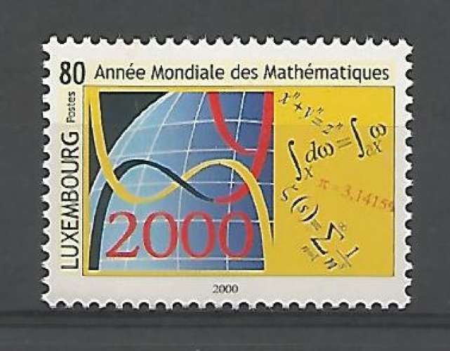 Luxembourg - 2000 - Année mondiale des Mathématiques - Tp n° 1447 - Neuf **