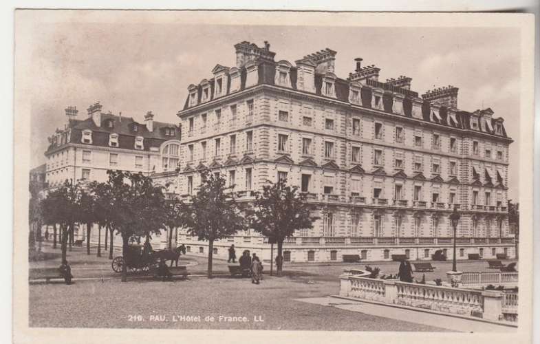 Cpa 64 Pau L'Hôtel de France