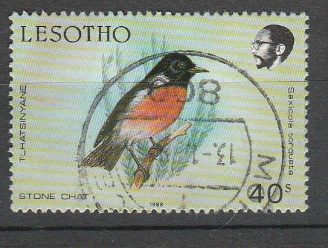 Lesotho Oiseaux  1988 YT 762 o