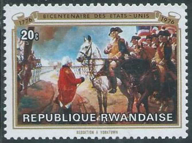 Rwanda - Y&T 0698 (**) - Indépendance des Etats Unis -