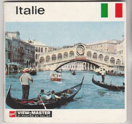 Pochette Italie View-Master 3 disques en stéréoscopie 