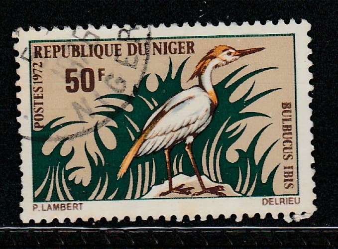 Niger Oiseaux Héron 50f  Y&T 243A o