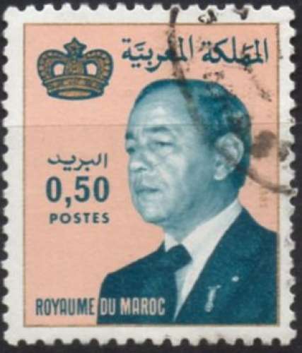 5433N - Y&T n° 912 - oblitéré - Hassan II - 1982 - Maroc