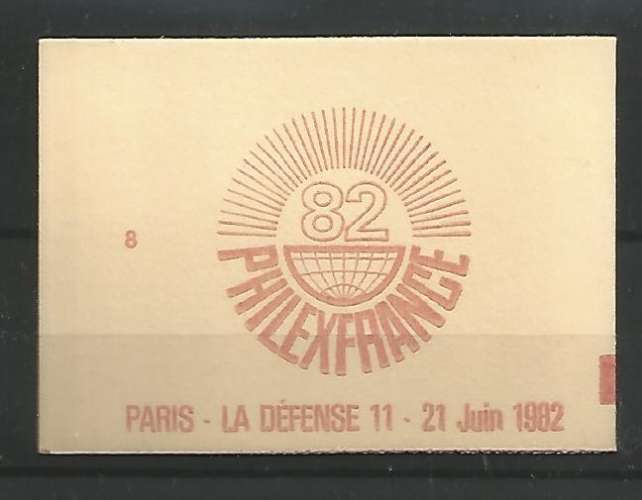 France - 1982 - Carnet PhilexFrance - C 2102 C 8a - Neuf **