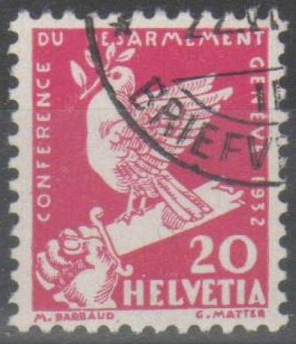 Suisse 1932 - Desarmement 20 c.