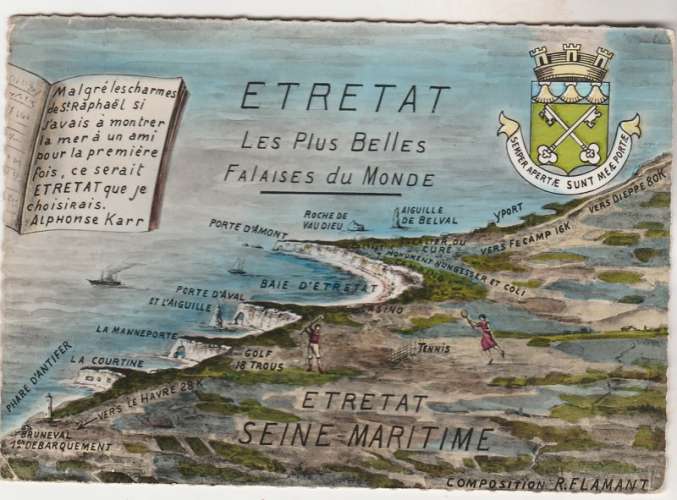 cpsm 76 Etretat  Blason 