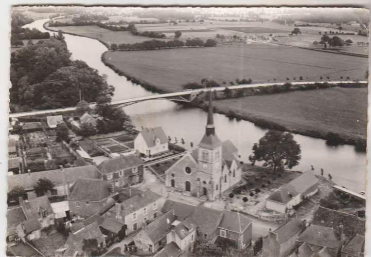 cpsm 72  Fillé l'Eglise la Sarthe  ( pont )