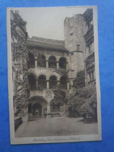 ALLEMAGNE-HEIDELBERG-Heidelberg die arkaden im sohlosshof