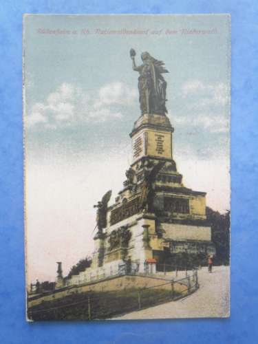 ALLEMAGNE-RUDESHEIM-statue , écrite au verso