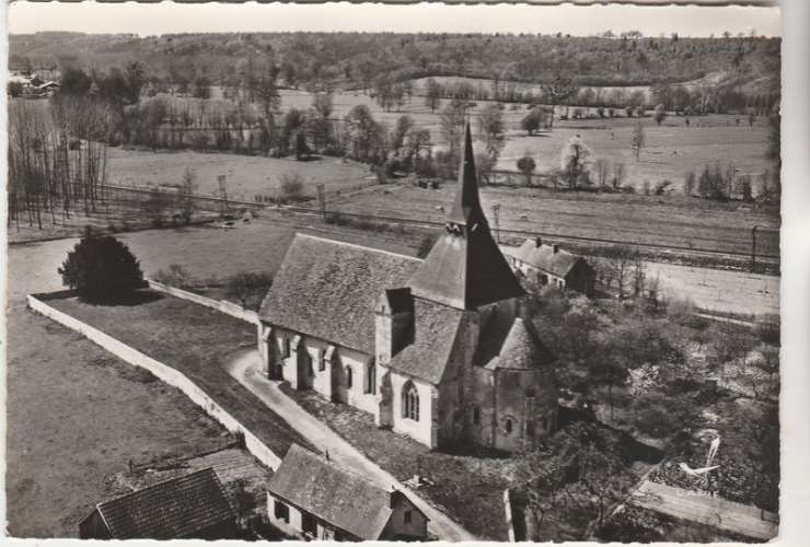 cpsm 28 Tréon L'Eglise  ( vue aérienne )