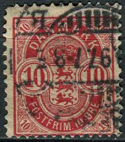 DANEMARK 1882 OBLITERE N° 36a