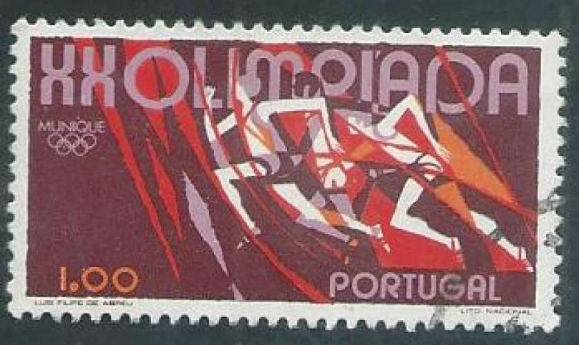 Portugal - Y&T 1157 (o) - Course à pied - Année 1972 -