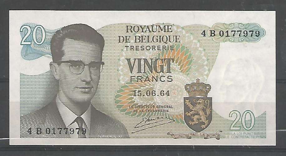 Belgique - 1964 - Billet 20 Francs - Kestens - Neuf *** - Aucun Pli