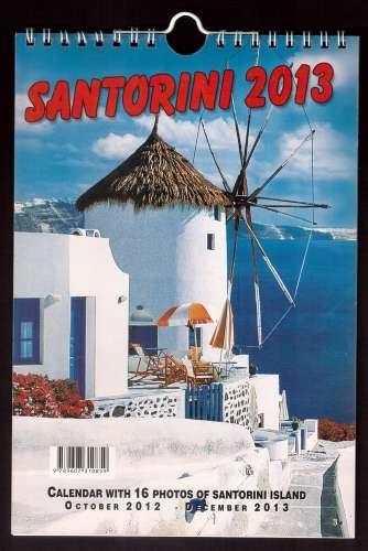 Calendrier Santorini 2013  october 2012 - december 2013 