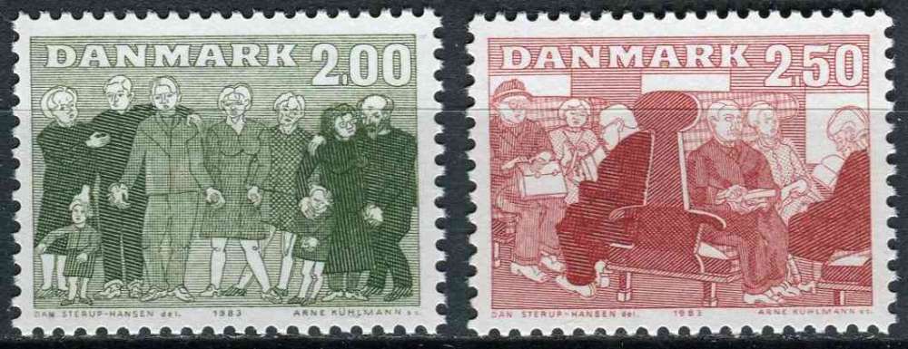 DANEMARK 1983 NEUF** MNH N° 788 789