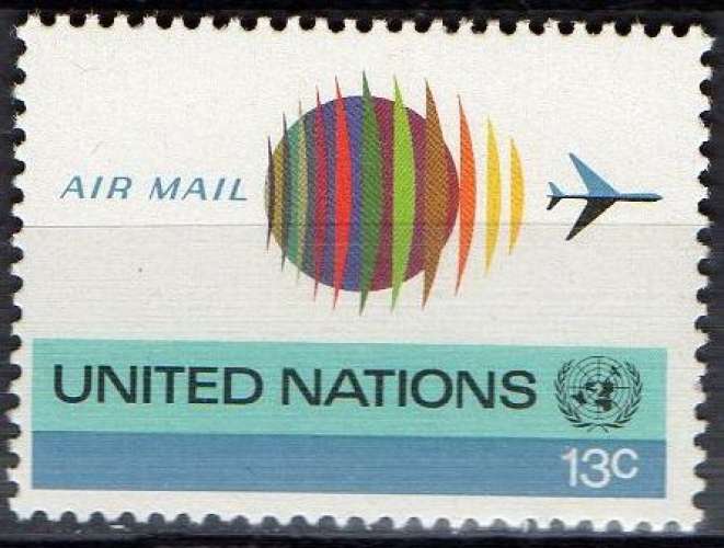 Nations Unies - Série courante en poste aérienne