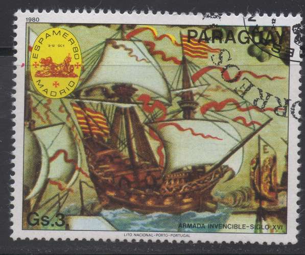 Paraguay 1980  - Bateaux : Invincible Armada