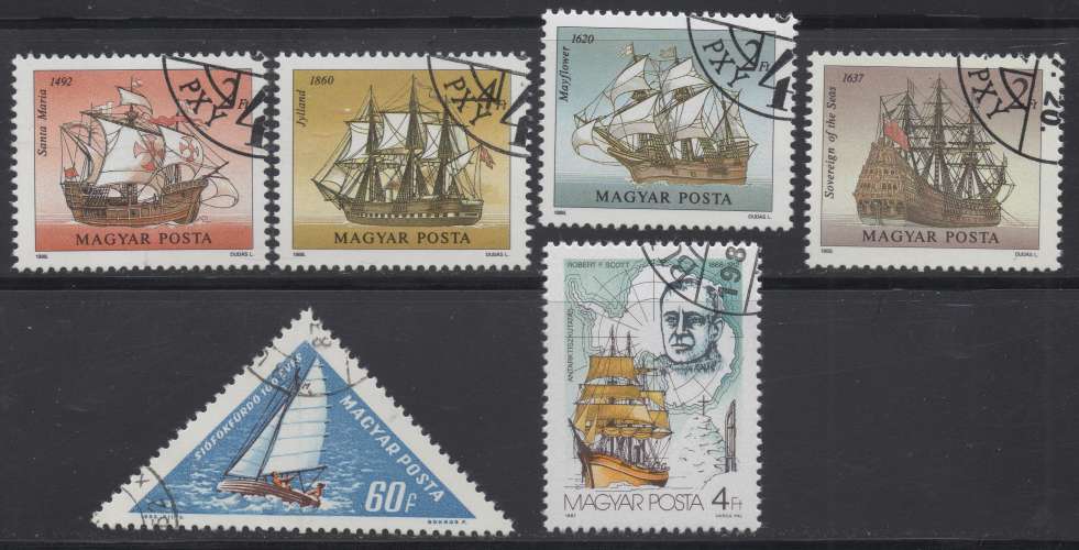 Hongrie 1988  - Lot de bateaux  