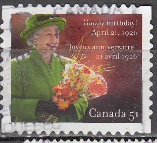 Canada   51   anniversaire de la reine   oblitéré