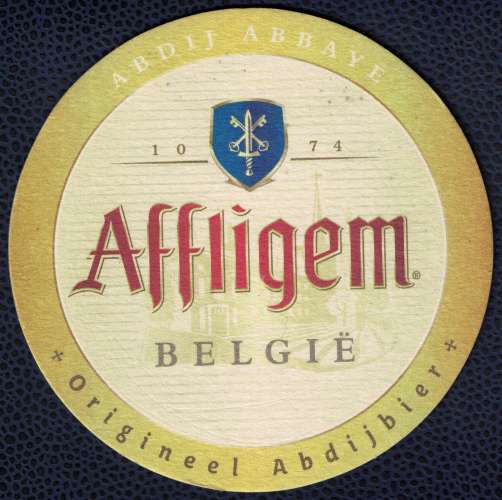 Belgique SB Sous Bock Beermat Coaster Beer Affligem rond SU