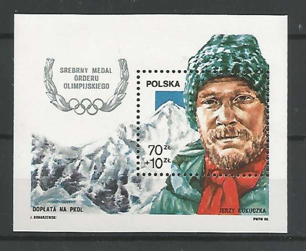 Pologne - 1988 - Alpinisme - Bloc 116 - Neuf **