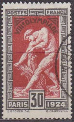 France 1924 YT 185 Obl Jeux olympiques Paris 1924