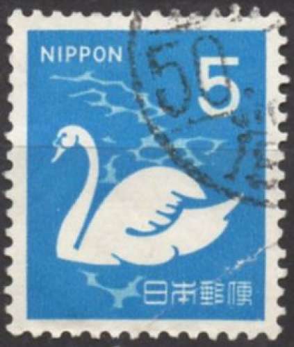 D094N - Y&T n° 1013 - oblitéré - Cygne - 1971 - Japon