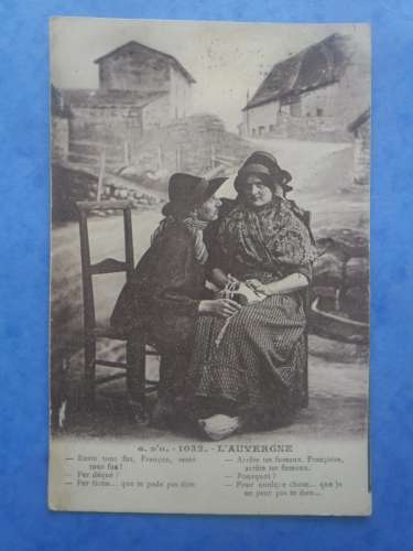 L'Auvergne , fantaisie , circulée en 1926 , dos vert