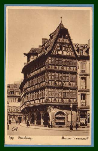 CPA Strasbourg Maison Kammerzell non écrite 