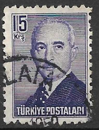 Turquie 1948 Y&T 1068 oblitéré - Ismet Inonu 