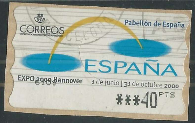 Espagne - Timbres de distributeurs - Y&T 0036 (o)