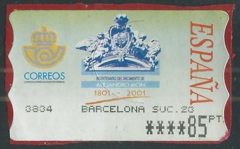 Espagne - Timbres de distributeurs - Y&T 0050 (o)