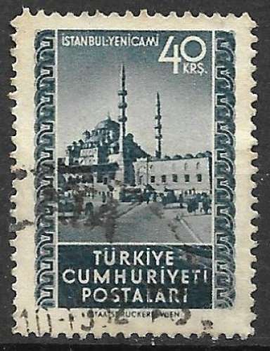 Turquie 1952 Y&T 1154 oblitéré - Mosquée Yenicami à Istanbul 