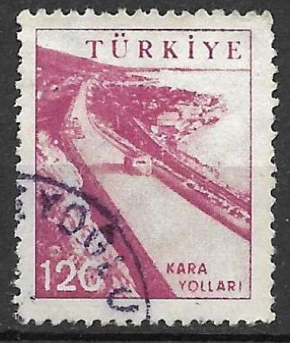 Turquie 1959-60 Y&T 1438B oblitéré - Autoroute 