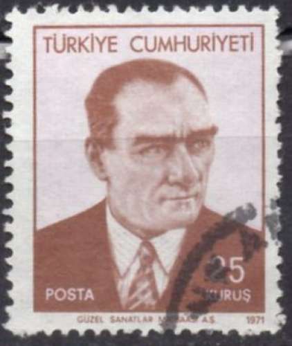 4663N - Y&T n° 1983 - oblitéré - Kemal Atatürk - 1971 - Turquie