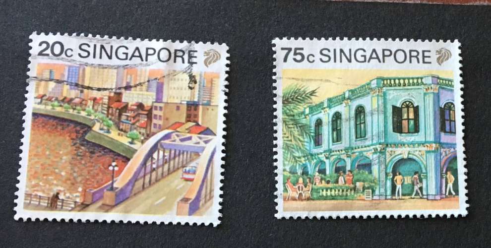 Singapour 1990 YT 579 et 585