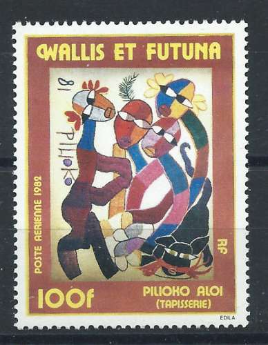 Wallis et Futuna PA N°114* (MH) 1982 - Tapisserie 