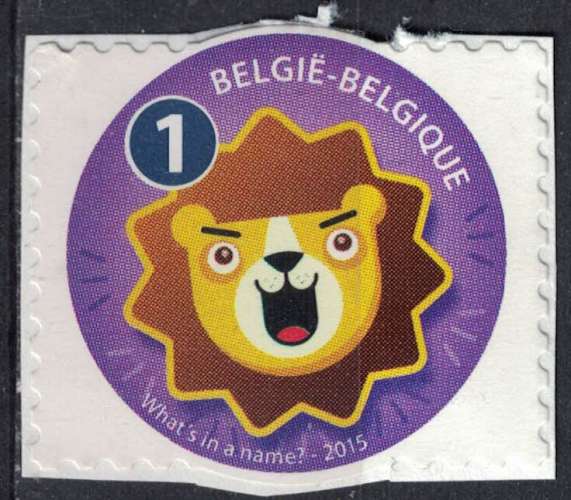 Belgique 2015 Used Little Faces Sturdy Lion Vigoureux SU