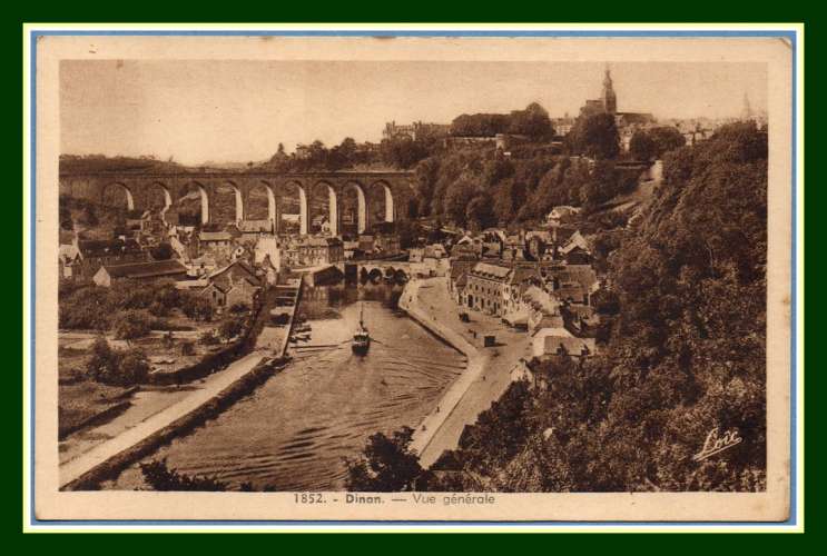 CPA Dinan Vue générale non écrite pont